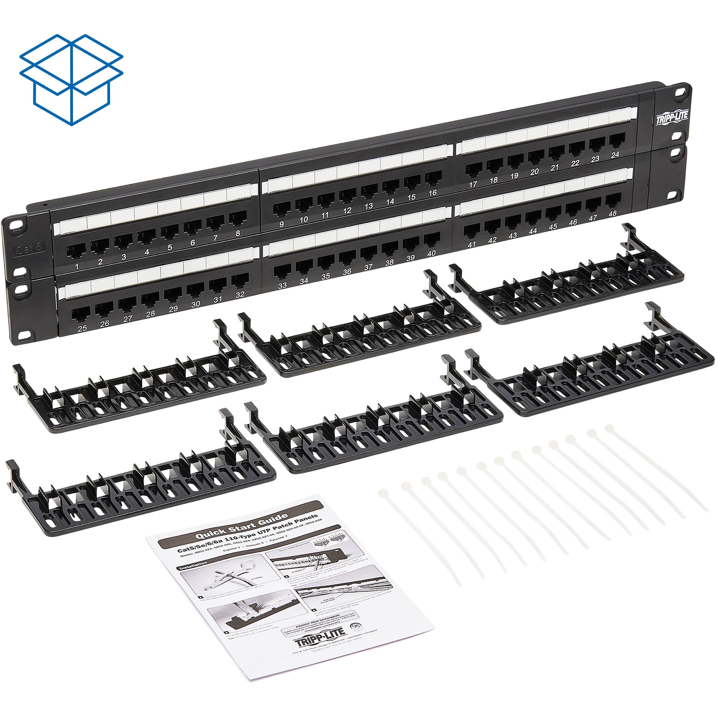 Tripp Lite N252-048 Cat6 Patch Panel 568B - 48 Port