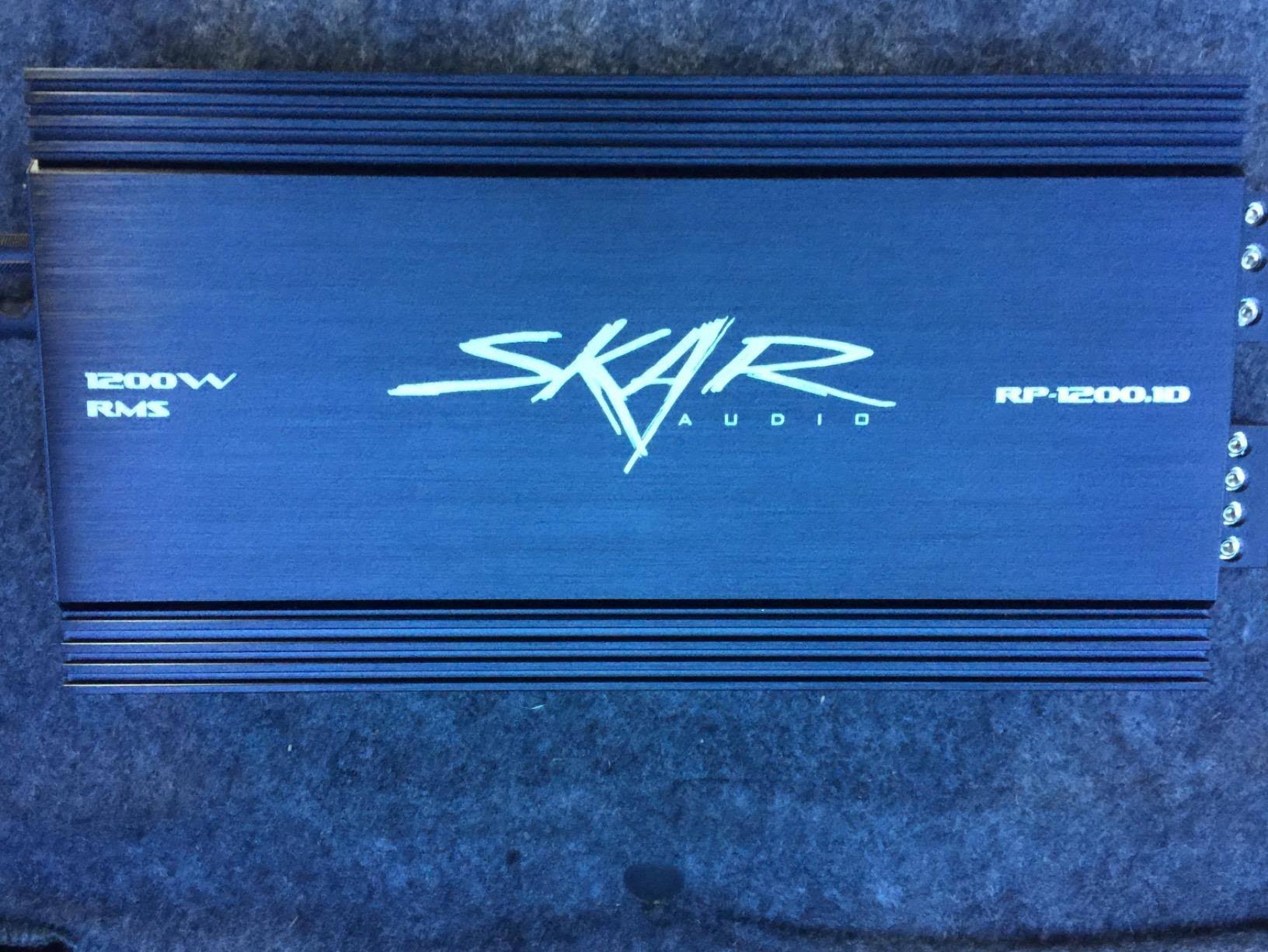 Skar Audio Rp-1200.1D Monoblock 1200-Watt Class D MOSFET Subwoofer Amplifier