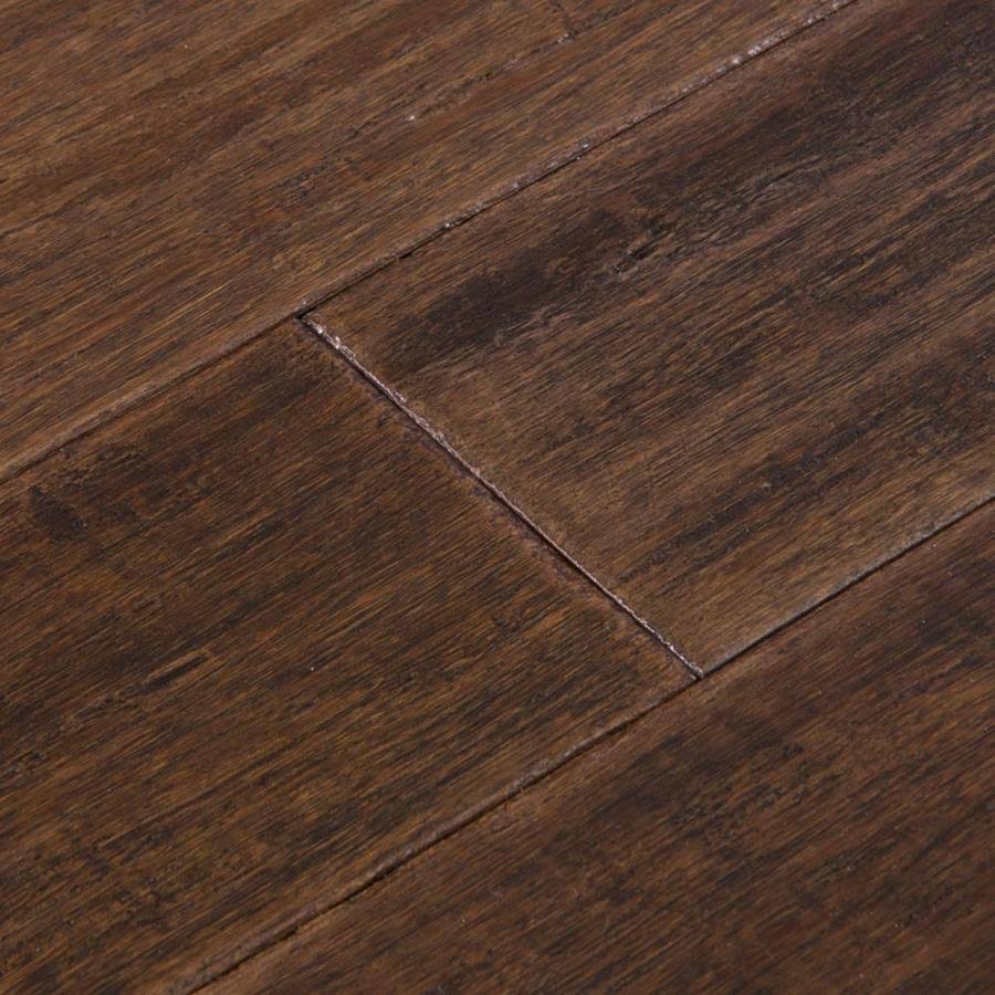 Cali Bamboo Fossilized 5.31-in Vintage Port Bamboo Handscraped Engineered Hardwood Flooring (21.5-Sq ft) in Brown | 7014009100