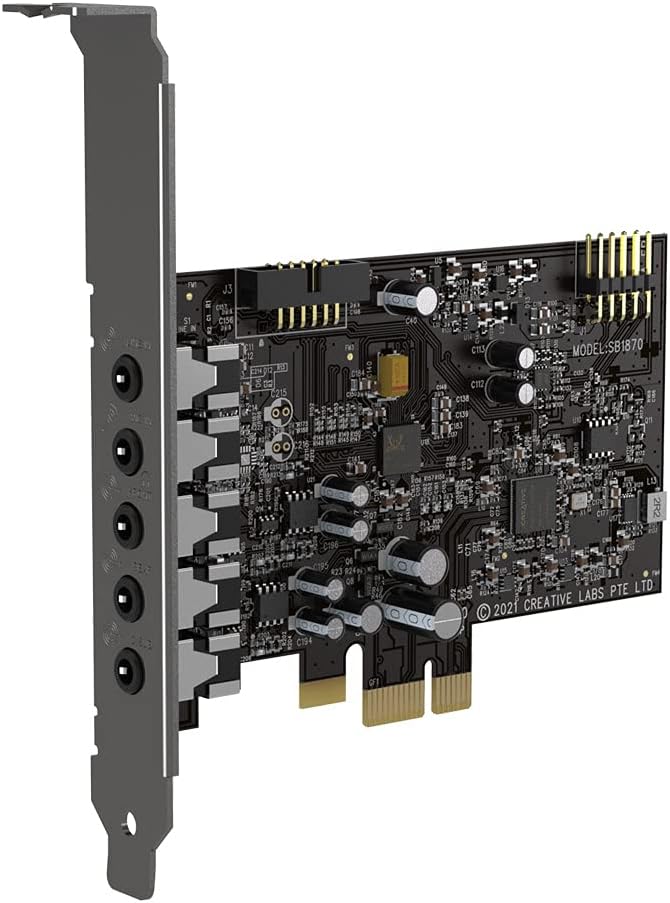 Creative Sound Blaster Audigy FX PCIe 5.1 Sound Card with High Performance Headphone Amp