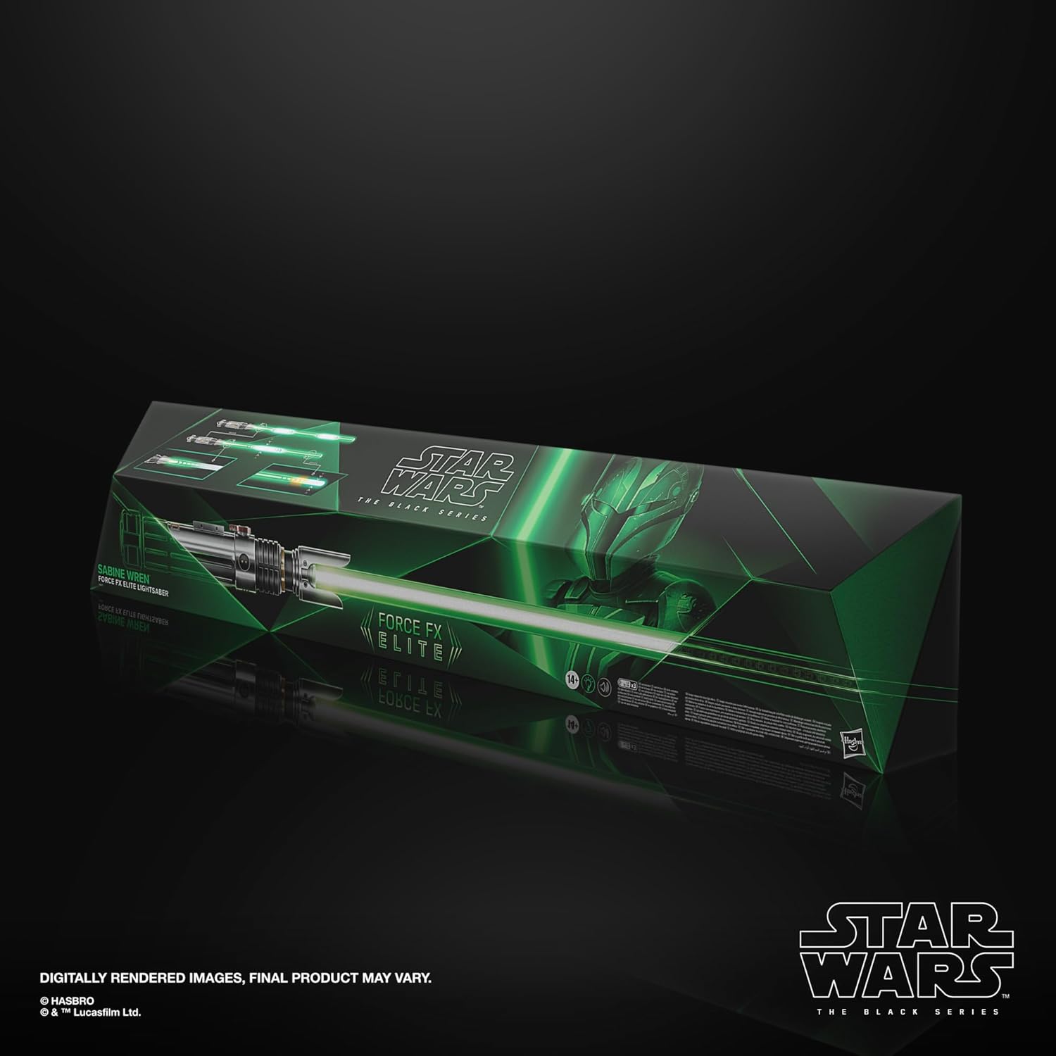 STAR WARS The Black Series Sabine Wren Force FX Elite Electronic Lightsaber with Advanced LED and Sound Effects, Ages 14 and Up