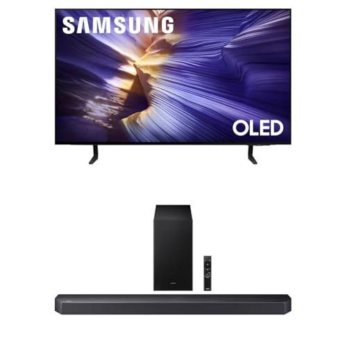 Samsung 55-Inch Class OLED S90F 4K Smart TV (2025 Model) NQ4 AI Gen3 Processor, 4K AI Upscaling Pro, OLED HDR +, Motion Xcelerator 144Hz, Samsung Vision AI, Alexa Built-in