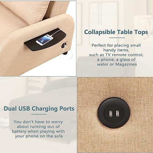 Pull Out Sleeper Chair Convertible Chair to Bed 3-in-1 Single Sofa Bed with Adjustable Backrest Comfy Chaise Lounge Chair Indoor Modern Recliner Chair Compatible with Living Room Bedroom, Teal ,bed fr