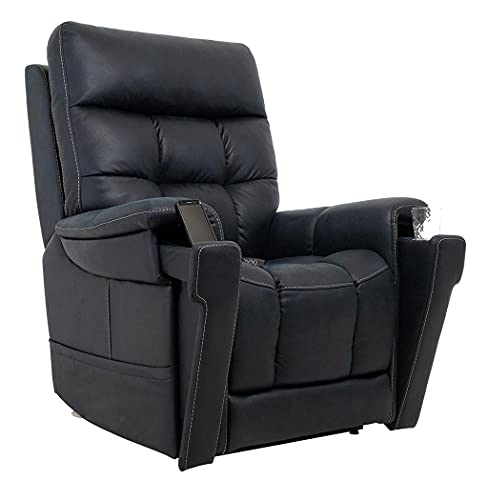 Pride ViVaLift Radiance 3-Heating Pad Lift Chair Power Recliner (PLR3955S) Small (Canyon Steel, Inside Delivery and Setup)