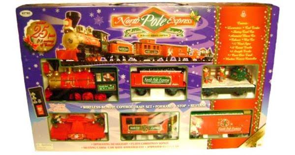 Eztec 37260 G Scale North Pole Express Christmas Train Set, Black