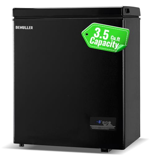 DEMULLER Chest Freezer with Electronic Panel, Accurate Temperature Display to 1℉ for Any Spaces