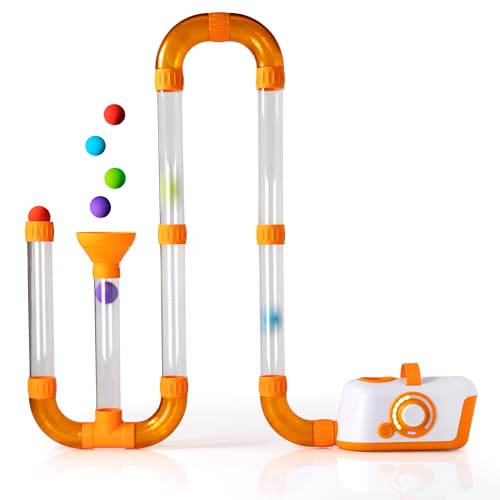 Fat Brain Toys Air Toobz, Air-Powered STEM Building Toys for Kids & Teens, Kids Building Toys, STEM Toys for 3+ Year Old