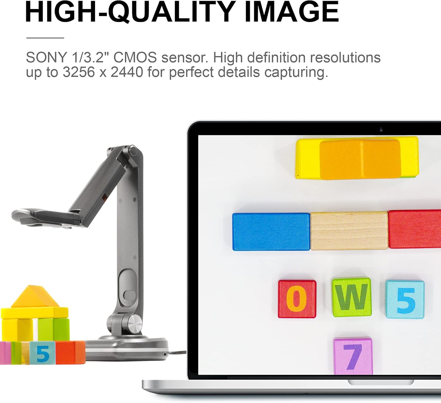 JOYUSING 8MP HD USB Document Camera for Teachers with Light, Mac, Windows, Chromebook Compatible Excellent for Online Teaching, Distance Learning, Web Conferencing