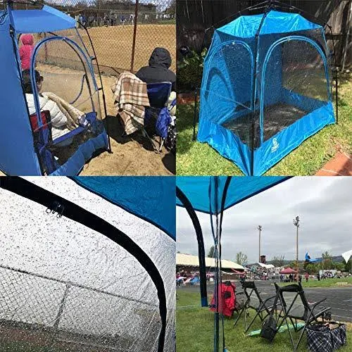 CoverU Sports Shelter - 2 Person Weather Tent Pod (Blue)