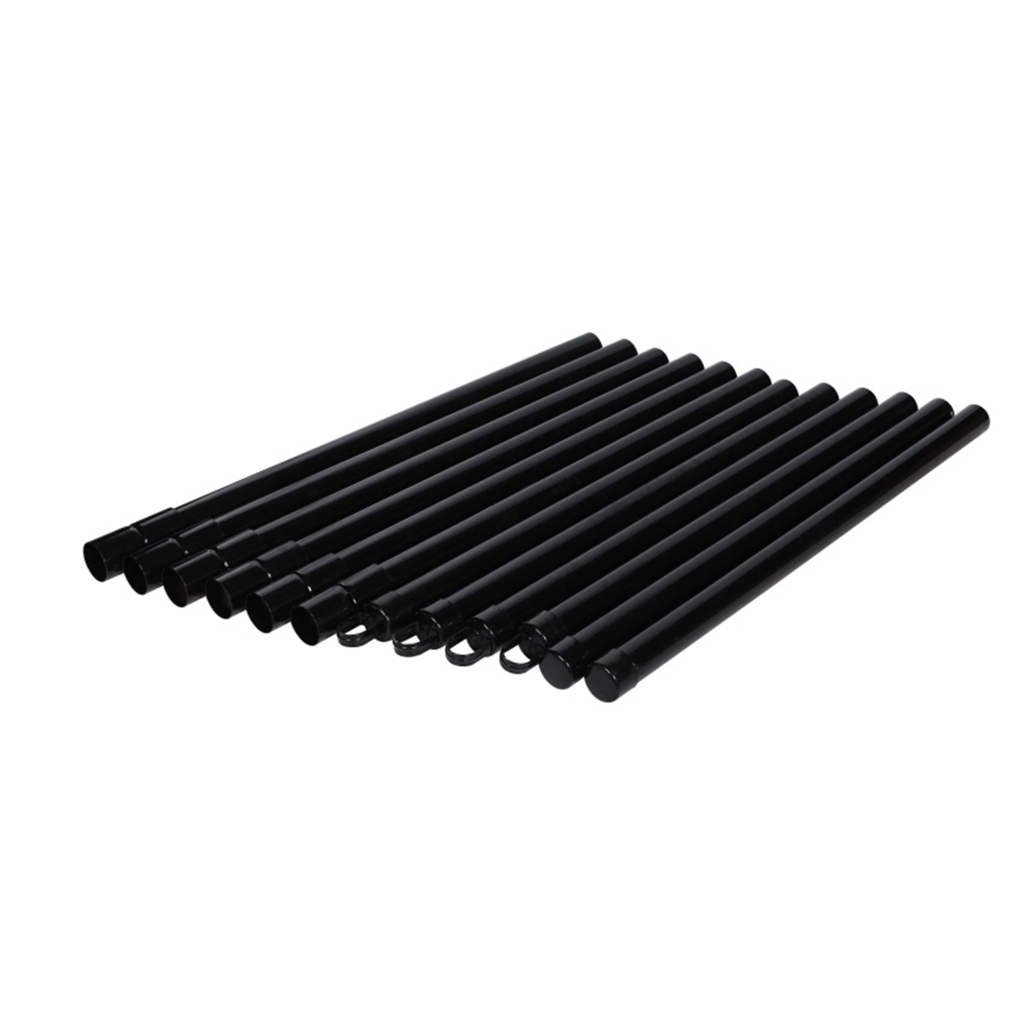 ALEKO KITCLFB9.5G5X50 DIY Chain Link Steel Fence 5X50 ft PVC Coated Black