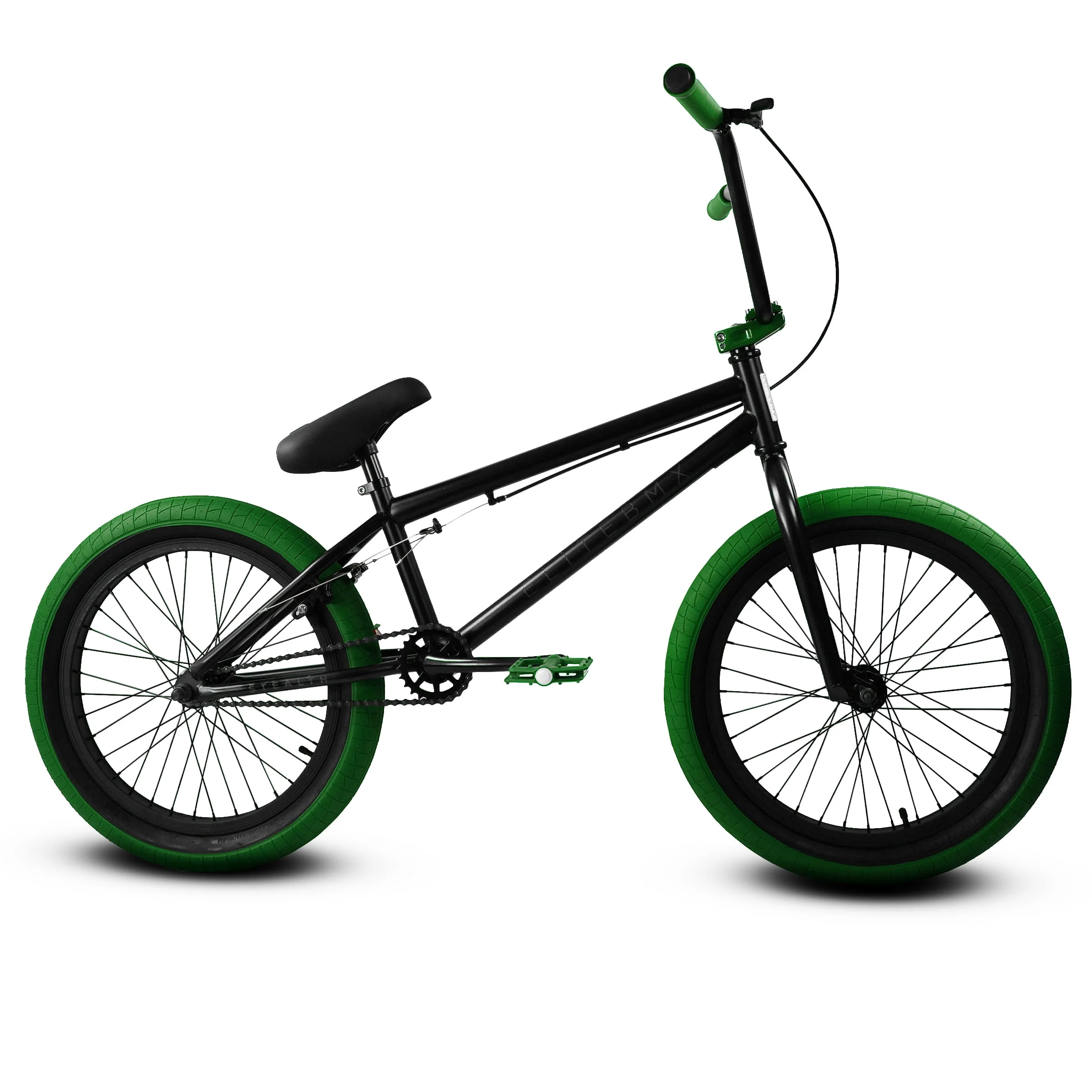 Elite BMX Bike Stealth 20 - Black Green