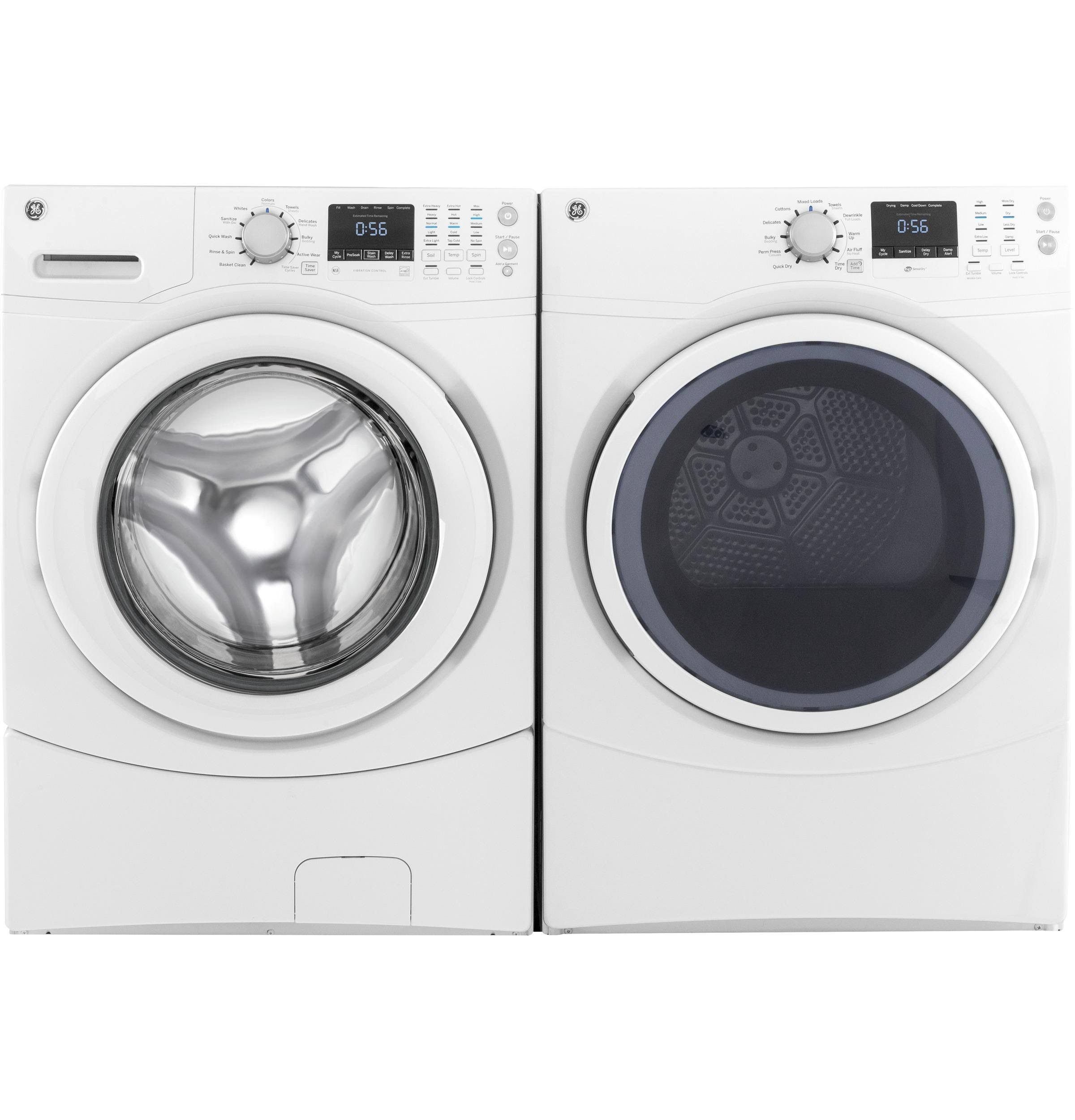 GE GFDN160EJWW 7.5 Cu. ft. White Electric Dryer