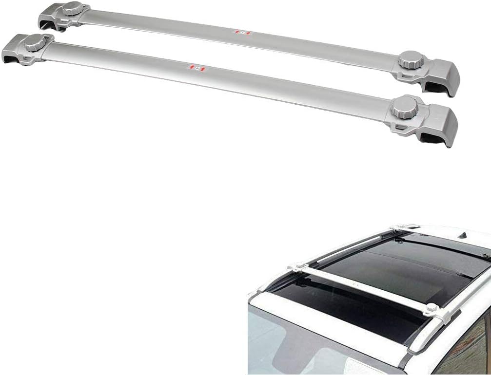 Crossbars Roof Racks Compatible with 2015-2022 Jeep Renegade (Cross Bars Silver)