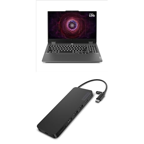 Lenovo LOQ Gaming Laptop - NVIDIA® GeForce RTX™ 4050 6GB - 15.6” FHD Display - AMD Ryzen 7 8845HS - 16GB RAM - 512GB SSD - Windows 11 Home, Luna Grey