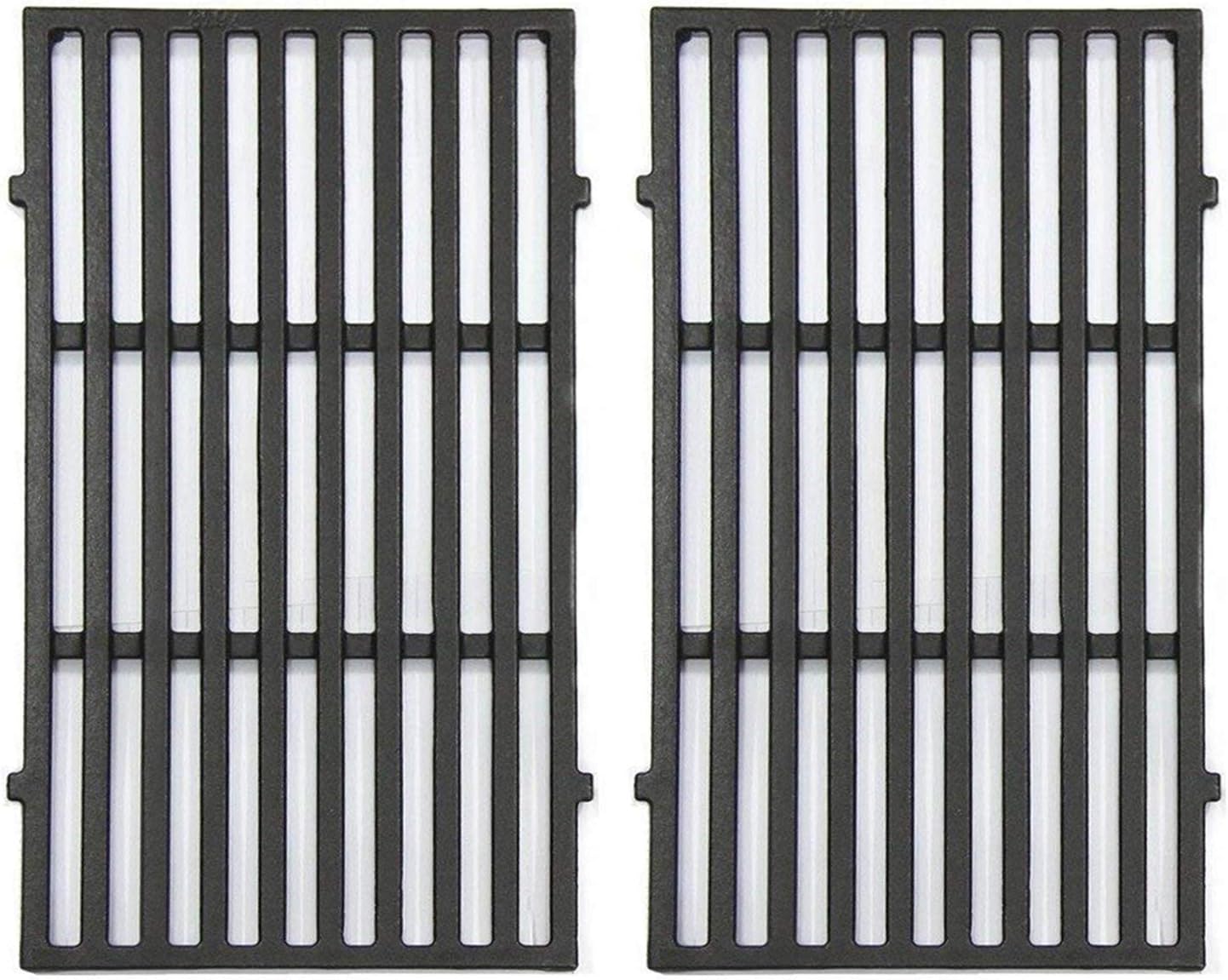 Hongso 7637 17.5 Inches Cast Iron Grill Grates Replacement Parts for Weber 46010074, Spirit 200 Series, Spirit E-210, Spirit S-210 Cooking Gas Grills (with Front-Mounted Control Panels), PCG637