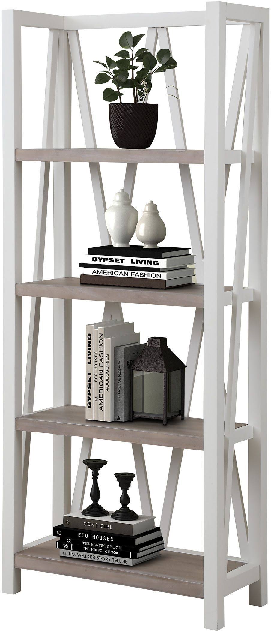 Parker House Americana Modern Etagere Bookcase in Cotton