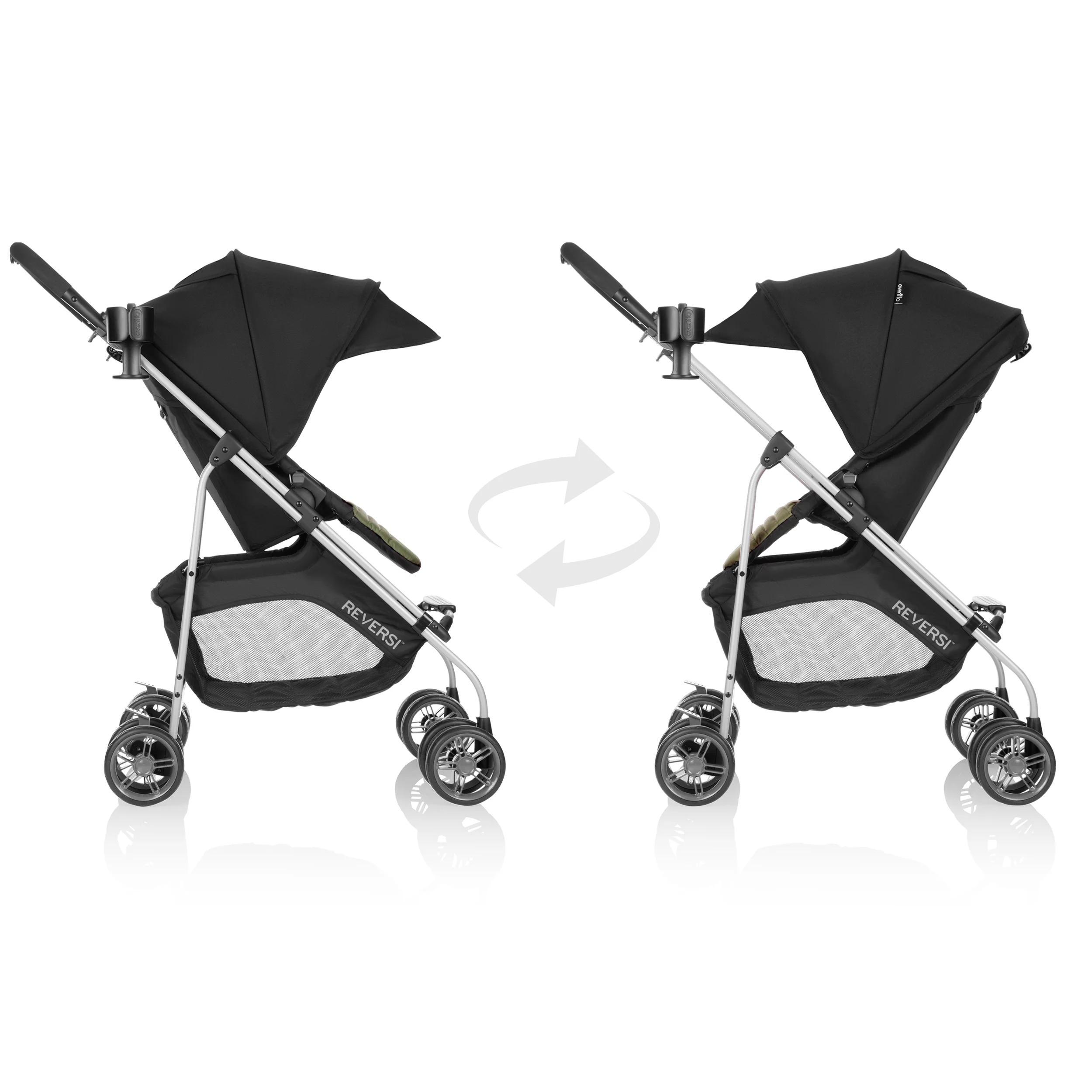 Evenflo Reversi Lightweight Reversible Stroller, Leonis Green, Unisex