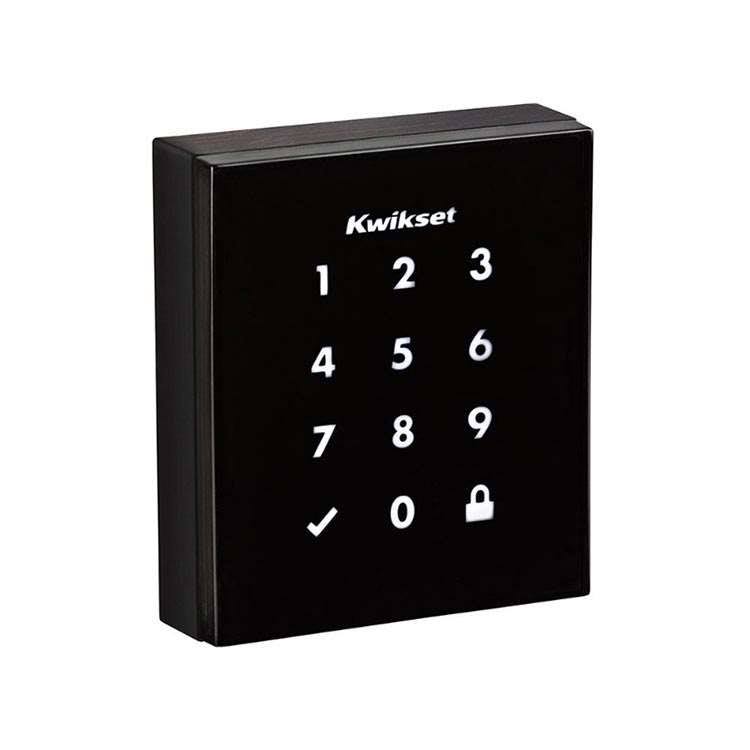 Kwikset 954OBN Obsidian Touchscreen Electronic Deadbolt with Z-Wave - Satin Nickel