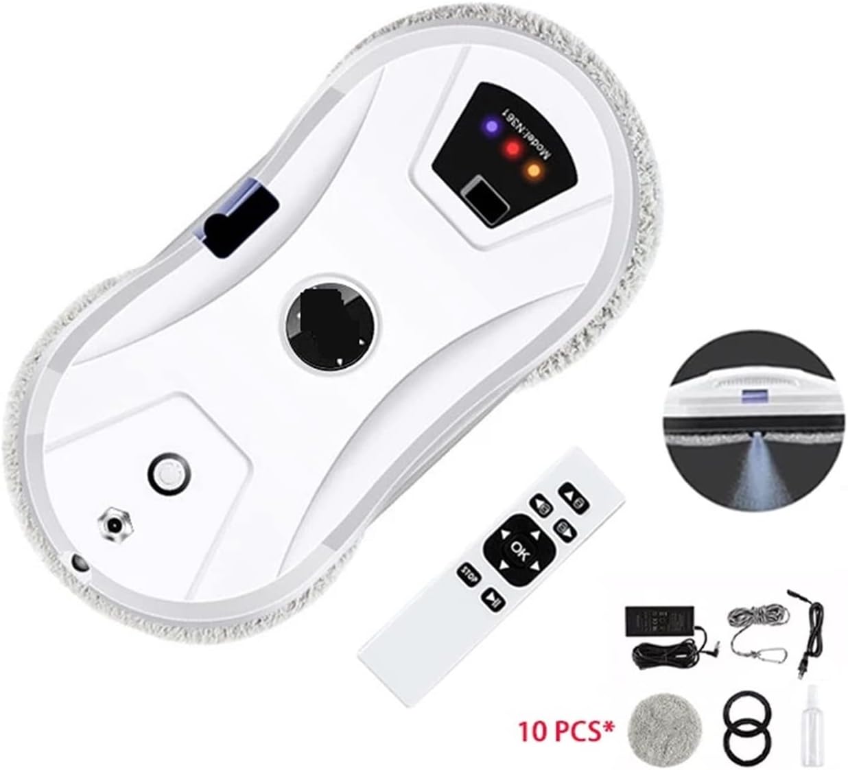 Smart Glass Cleaning Robotic Water Spray Window Cleaning Robot Cleaning Machine Vacuuming Robot Glass Window Cleaning Robot Electric Window Cleaning Machine For Window, Mir Ror, Shower Screens, W