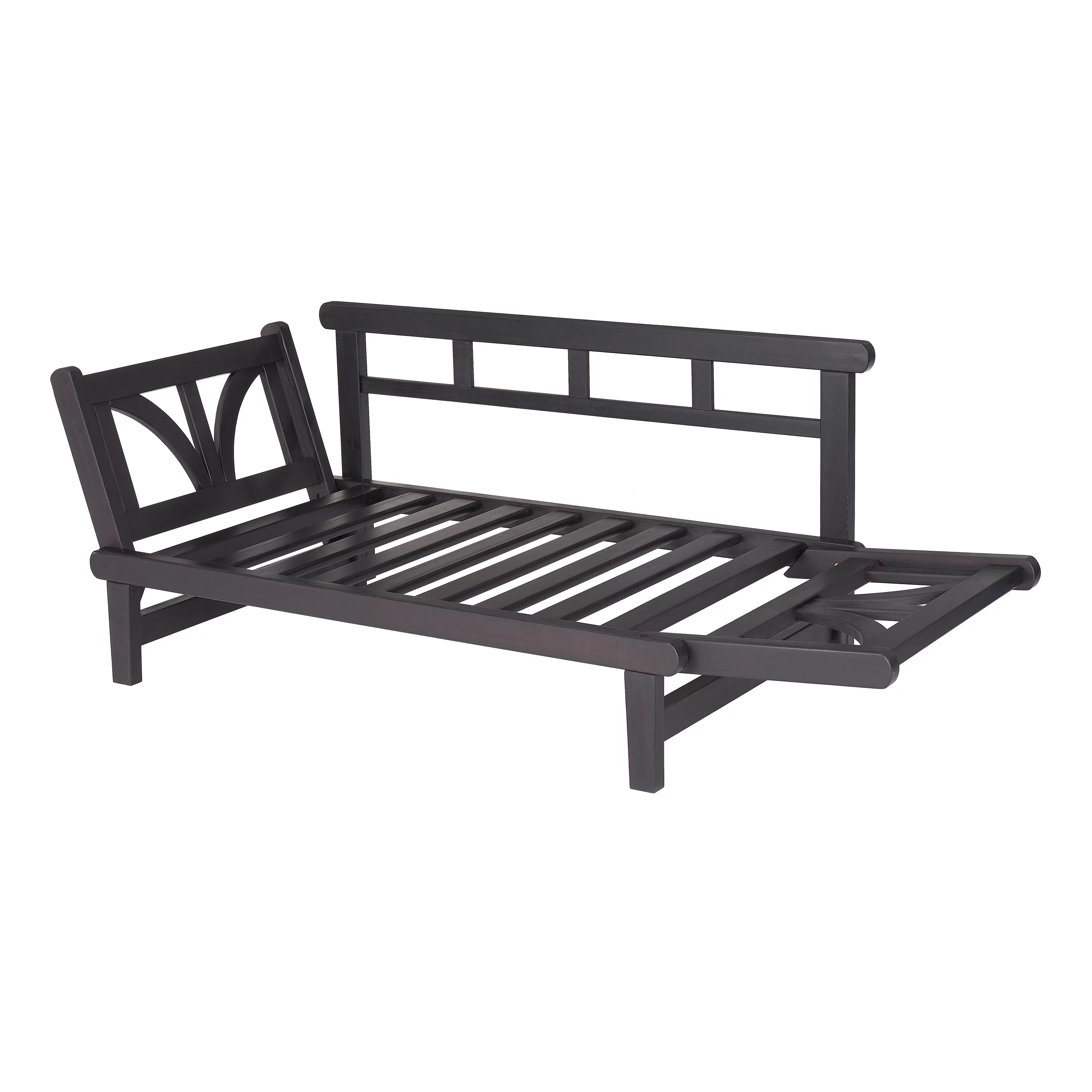 Better Homes & Gardens Delahey Convertible Wood Outdoor Sofa - Blue Cushions