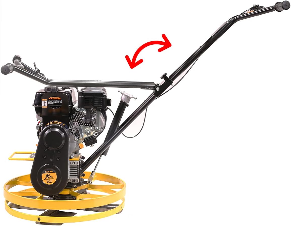 Stark 6.5HP Walk-Behind Power Trowel 196cc Gas Engine G200FA Concrete Cement Surface Smooth Gasoline Motor Float Pan and Blades Included