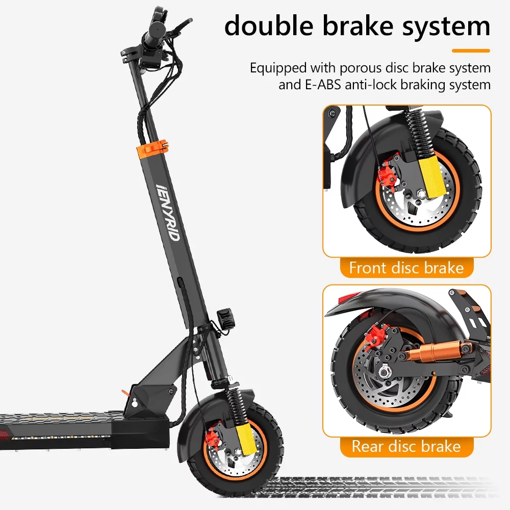 iENYRID 800W Electric Scooter for Men Women Electric Skateboard, Adult Foldable E-Scooter, 28 MPH 22 Miles Long Rang, 10 inch Road Tires