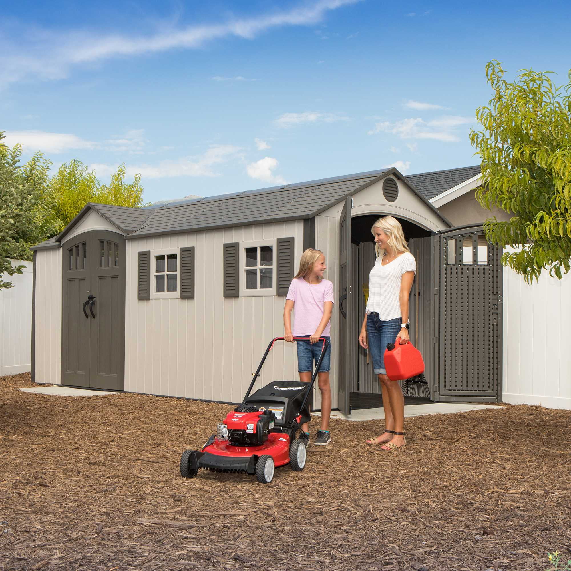 Lifetime 17.5 ft. x 8 ft. Outdoor Storage Shed - 60213