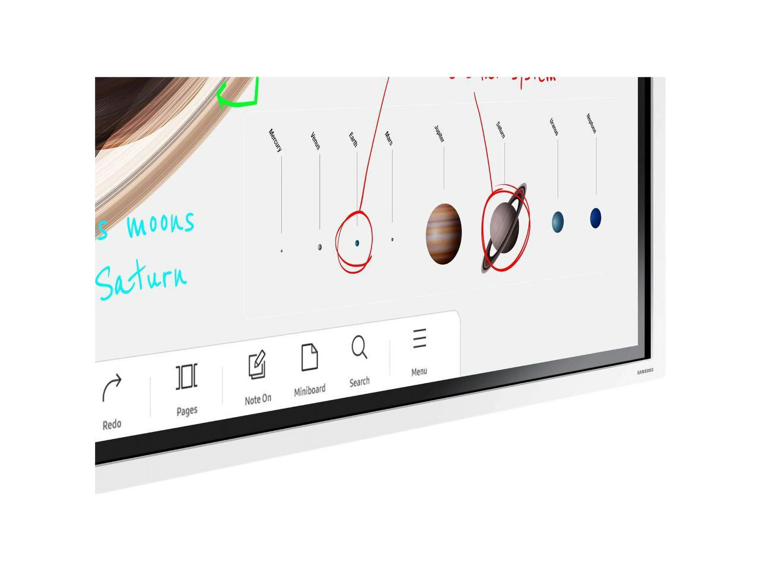 Samsung Flip Pro WM65B 65 Inch Digital Flipchart for Business & Classroom 4K UHD 3840x2160 with Touch Screen, Wi-Fi, HDMI, USB