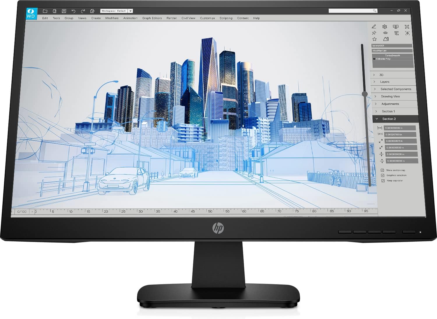 HP Newest P Series Business Monitor, 21.5" Full HD (1920 x 1080) Anti-Glare Display, Onscreen Control, Low Blue Light Mode, HDMI, VGA, VESA Mount, 1-Year Standard Warranty, Black