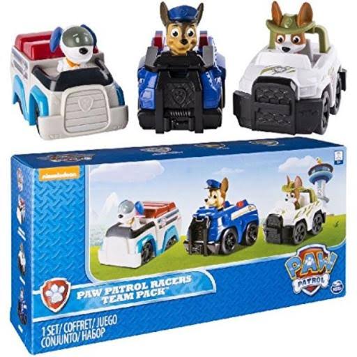 Paw Patrol Racers Vehicle Set, Chase, Robodog, Tracker - 3 count