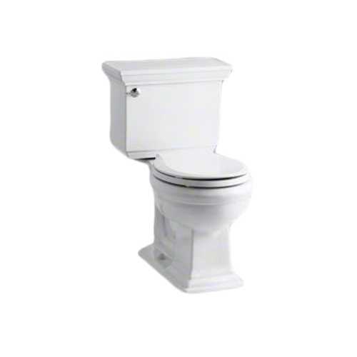 KOHLER Memoirs Stately 2-Piece 1.28 GPF Single Flush Round Toilet with AquaPiston Flushing Technology in White