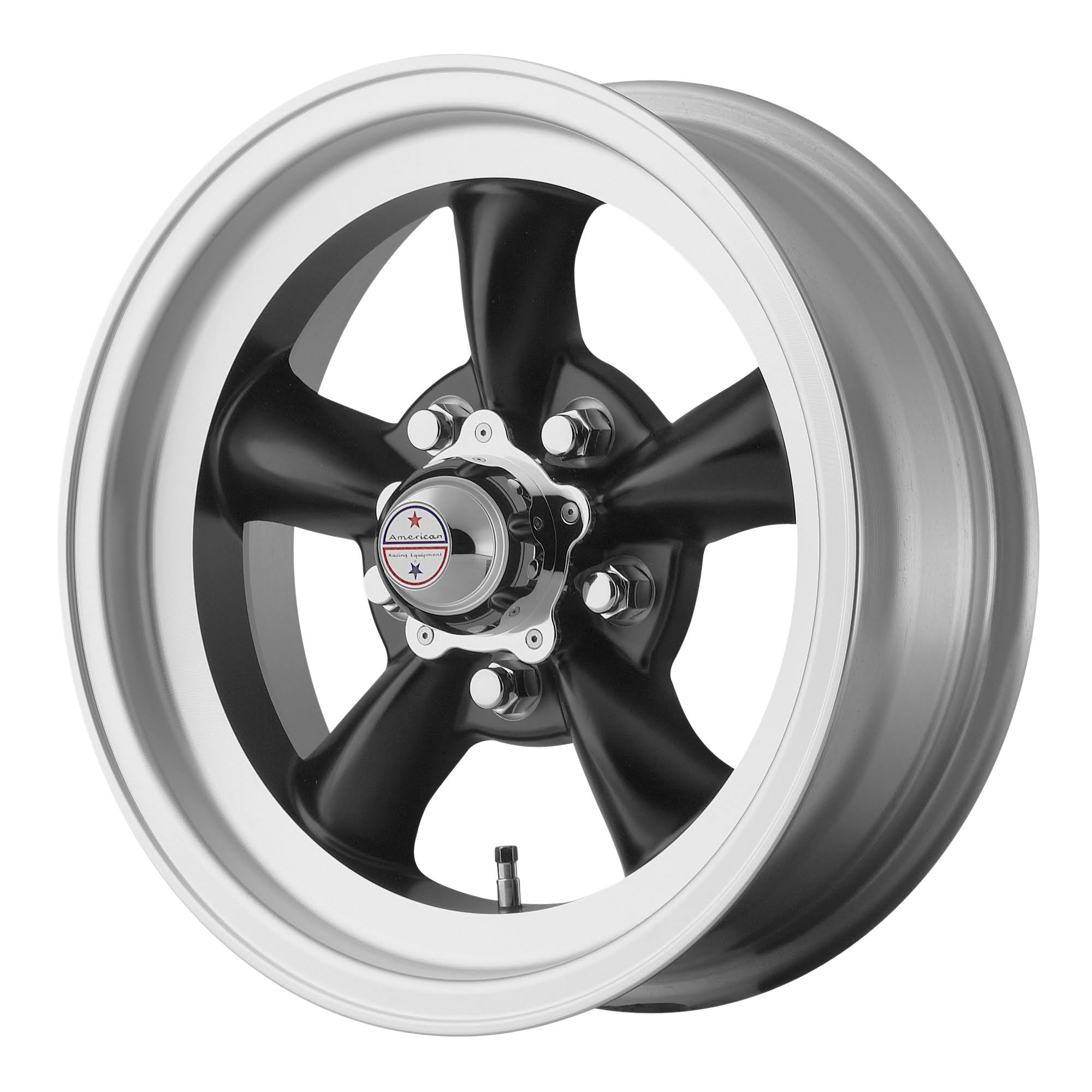 American Racing VN105D Torq Thrust D Black Machined 15x4.5 5x4.5 -15mm (VN1055465B)