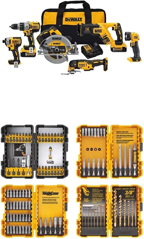 DEWALT 20V MAX XR Brushless Combo Kit, Premium 6-Tool (DCK694P2)