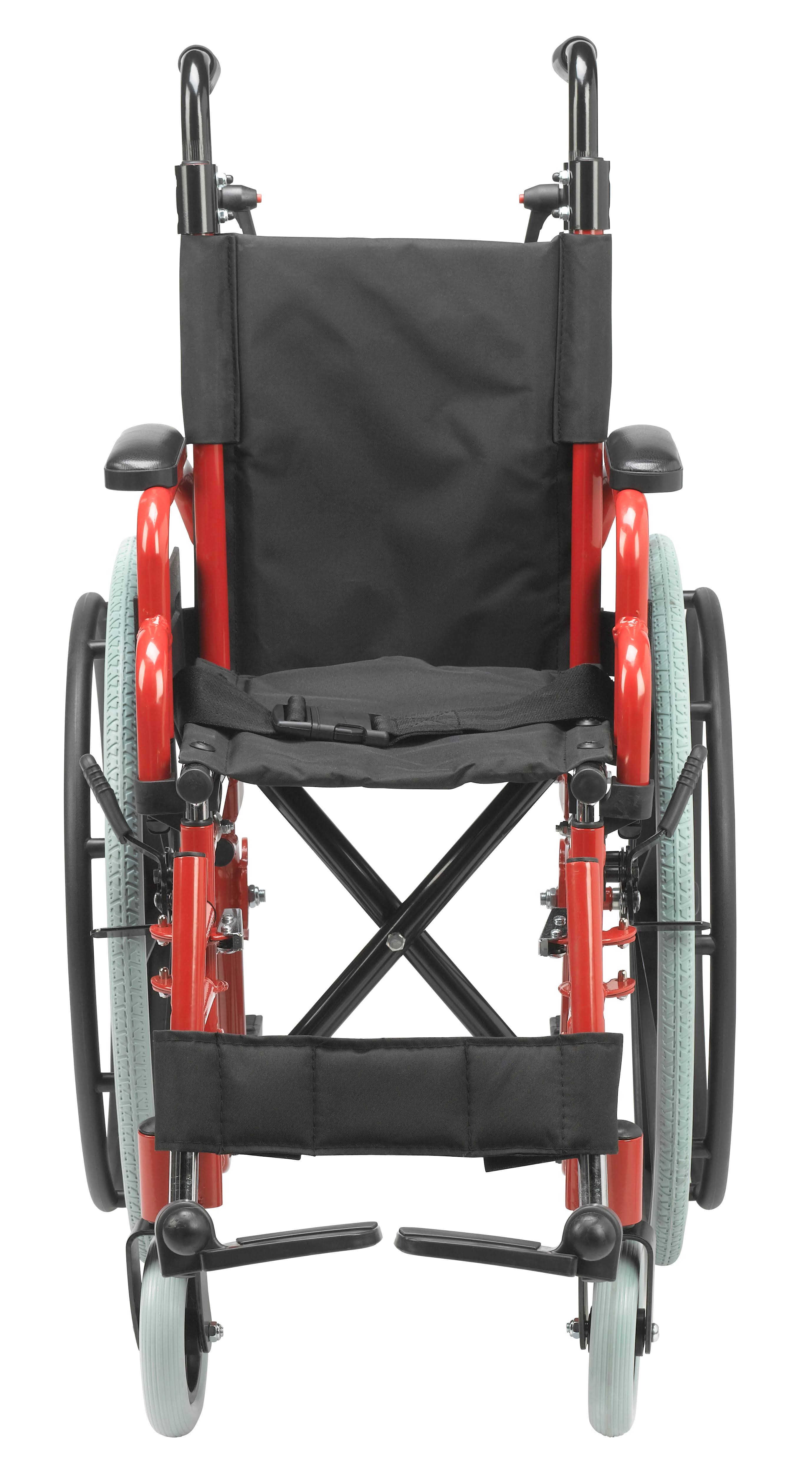 Drive Medical Wallaby Pediatric Folding Wheelchair 12x22 Fire Truck Red