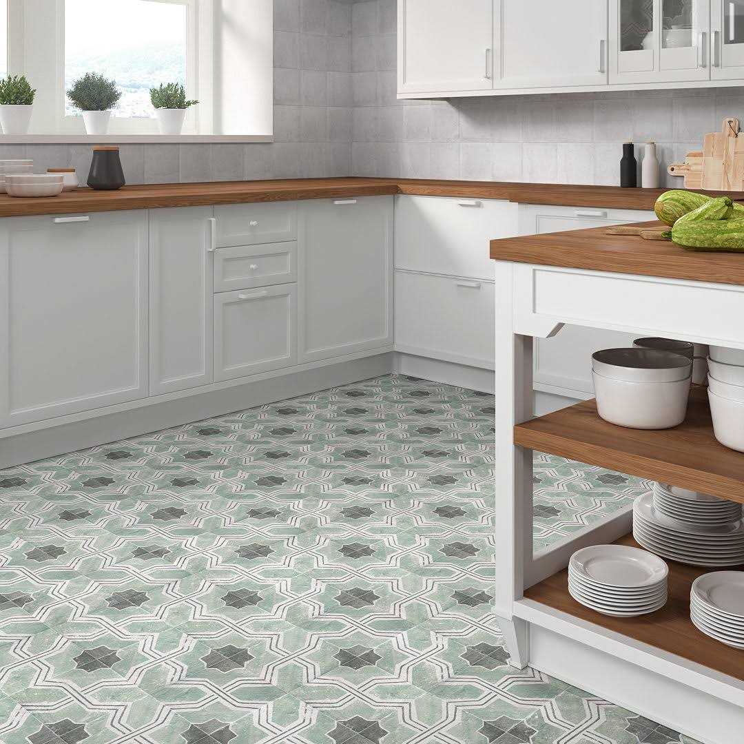Ivy Hill Tile Patras Deco Iberia 7.87 in. x 7.87 in. Matte Porcelain Floor and Wall Tile