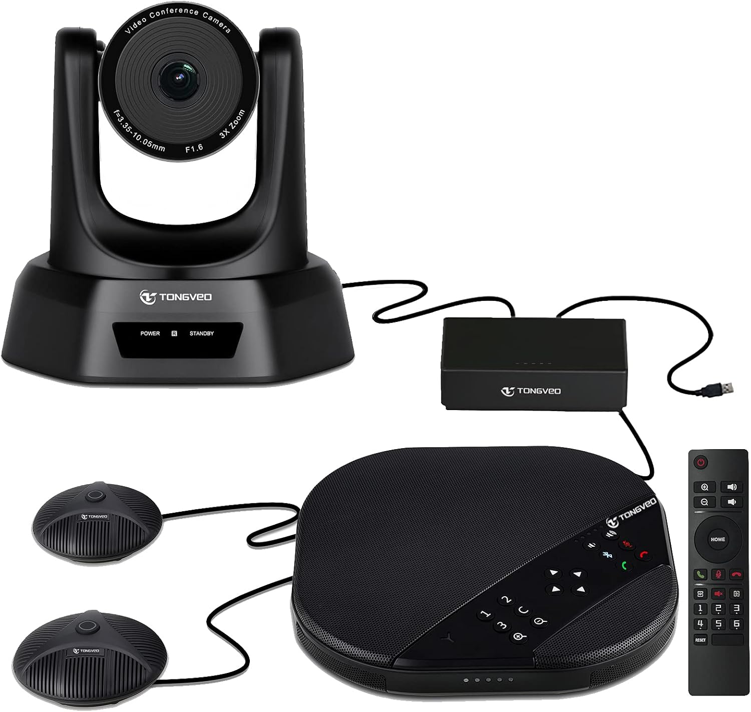 20X Optical Zoom PTZ Camera HDMI/SDI/USB, TONGVEO 1080P Video Conference Camera for Meeting Church Broadcast Live Streaming Online Learn, Works with Zoom, Skype, OBS and More