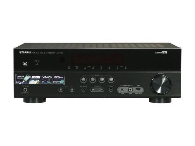 Yamaha RX-V373 - AV receiver - 5.1 channel - black
