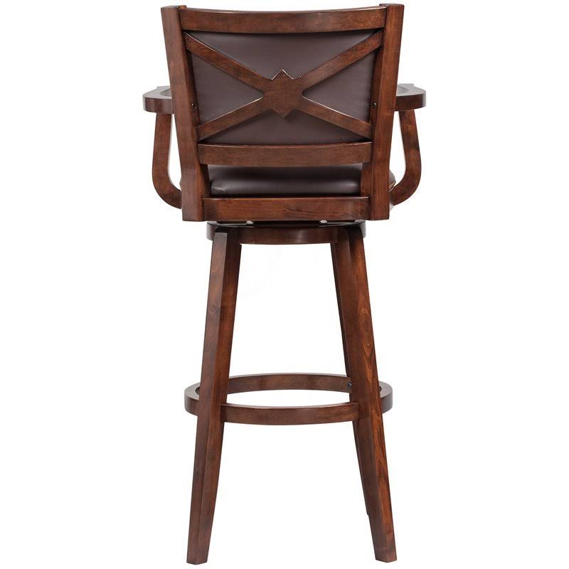 Boraam Broadmoor Swivel Extra Tall Barstool, Cappuccino