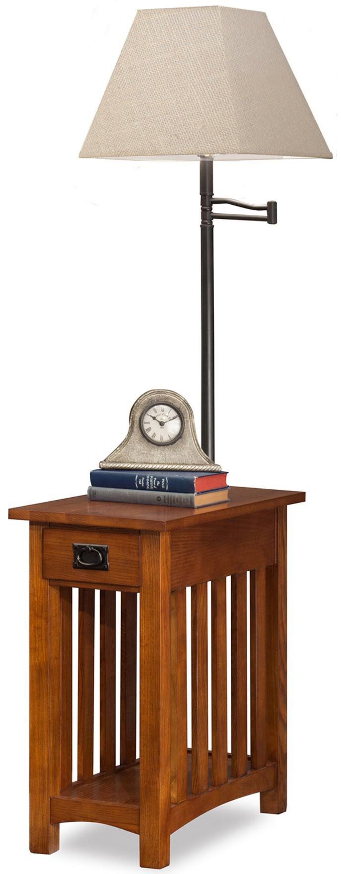Leick Furniture Mission Chairside Lamp Table