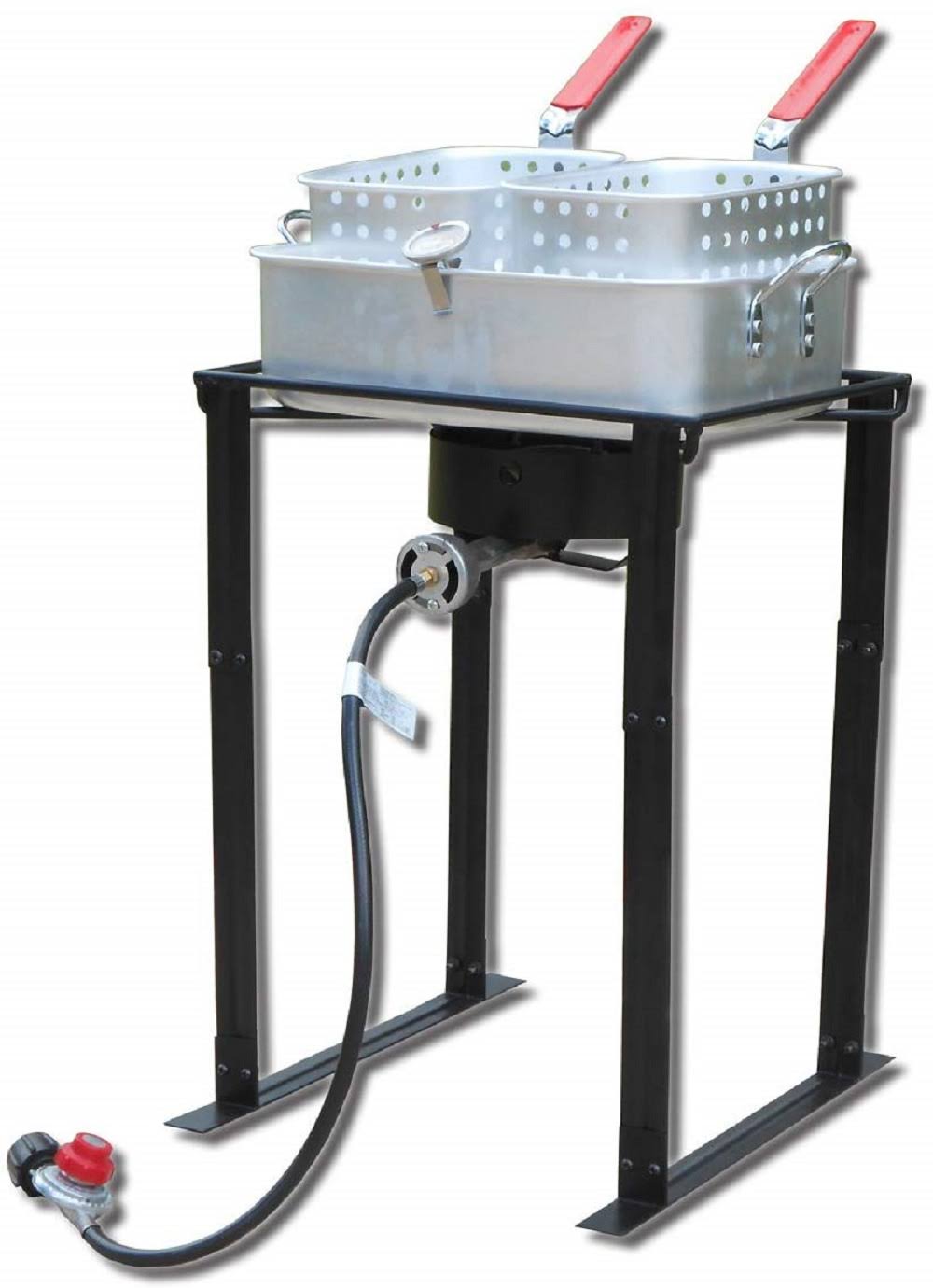 King Kooker 1624 24x22 Rectangular Outdoor Cooker Package w/ Rectangle Fry Pan