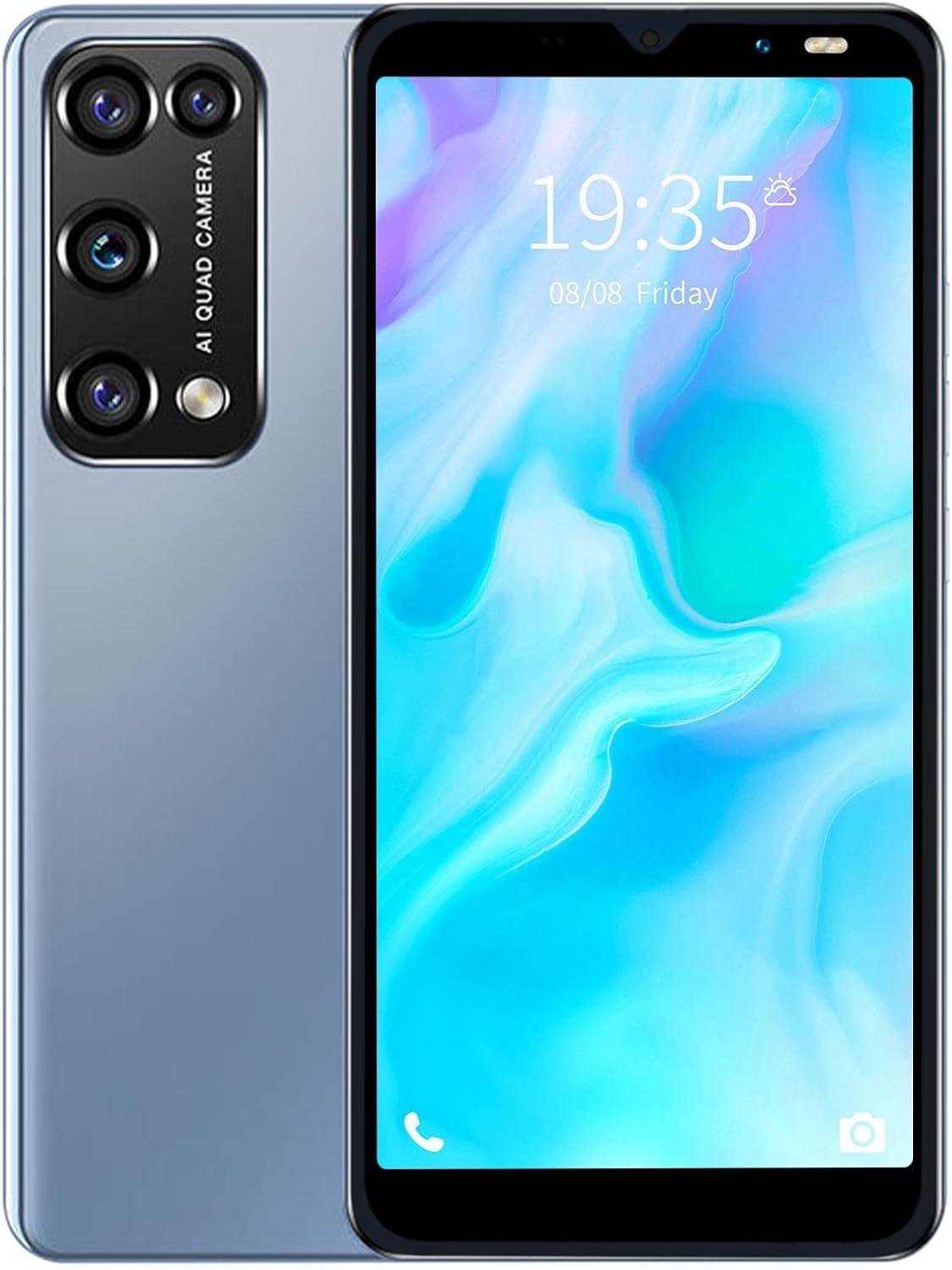 2022 New Unlocked Smartphone, Android 4.4 Unlocked Cell Phones 512MB + 4GB 5.45 Inch Mobile Cell Phone HD Camera Touch Screen Dual SIM Cellphone Unlocked Smart Phone for Father Childrens Gift (A) Pack of 2