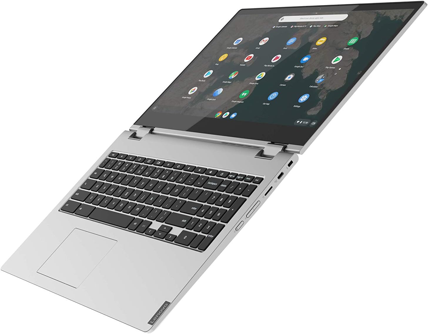 Lenovo Chromebook C340 Laptop, 15.6" FHD (1920 X 1080) Display, Intel Core i3-8130U Processor, 4GB DDR4 RAM, 64GB SSD, Intel UHD Graphics 620, Chrome OS, 2 In 1 Touchscreen, 81T90002UX, Mineral Grey