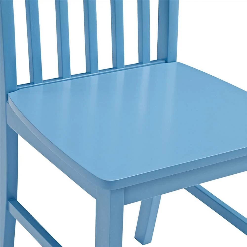 Walker Edison 5-Piece Greyson Dining Set-White/Powder Blue