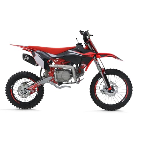 A11 125CC Dirt Bike Powered by ZONSEN Engine, 4-Speed Manual Clutch, Kick Start, Big 17“/14” Tires!