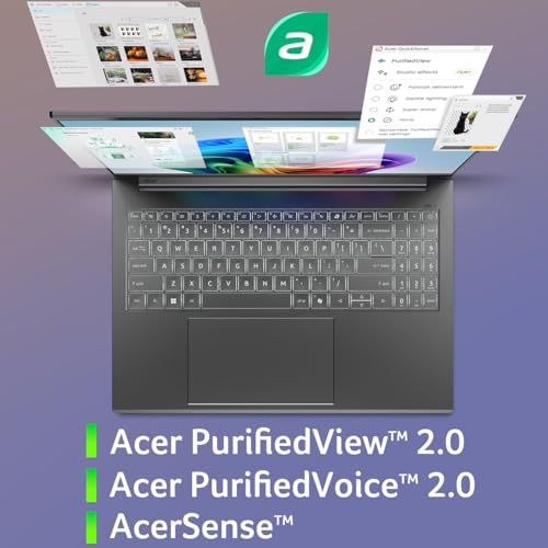 Acer Swift 14 AI Copilot+ PC | 14.5" 2.5K 120Hz Display | Unlock AI Experiences | Snapdragon X Plus 10-Core Processor | 16GB LPDDR5X | 1TB Gen 4 SSD | Wi-Fi 7 | Windows 11 Home | SF14-11-X128