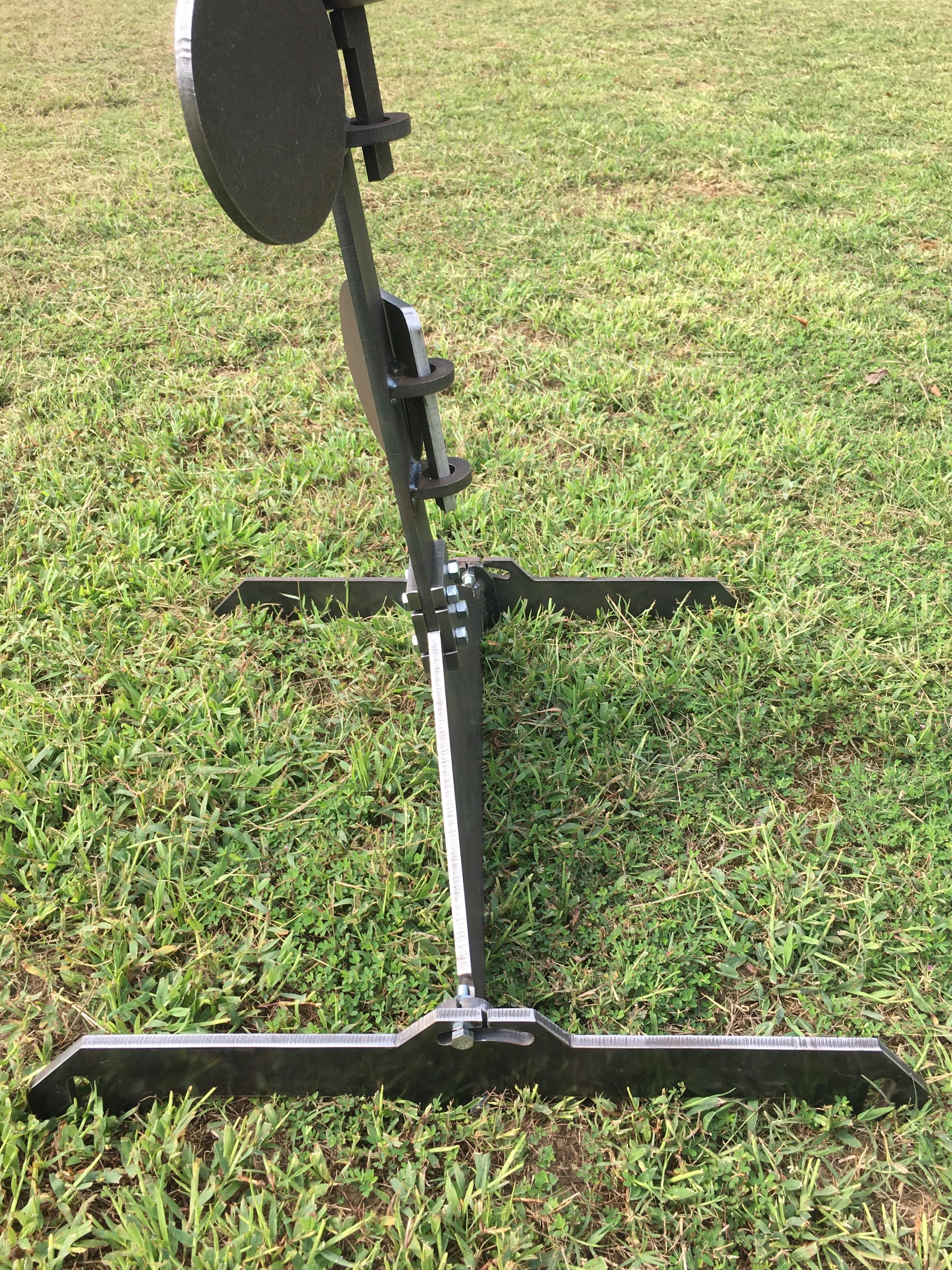 Magnum Target 6ft Tall Steel Shooting Dueling Tree Stand Range Reactive Target w/ 6"x 3/8" AR500 Paddles - DTSTD66AR500-S