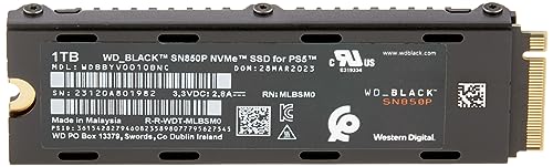 WD_BLACK 2TB SN850P NVMe M.2 SSD Officially Licensed Storage Expansion for PS5 Consoles, up to 7,300MB/s, with heatsink - WDBBYV0020BNC-WRSN