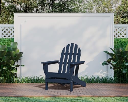 POLYWOOD AD4030AR Classic Outdoor Adirondack Chair, Polyethylene, Aruba & SBT18AR South Beach 18" Outdoor Side Table, Aruba