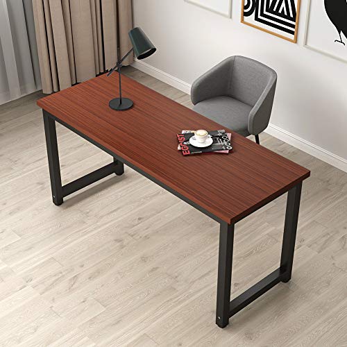 Tribesigns Modern Computer Desk, 63 x 31.5 inch Large Executive Office Desk Computer Table Study Writing Desk Workstation for Home Office, Spliced Desktop, White