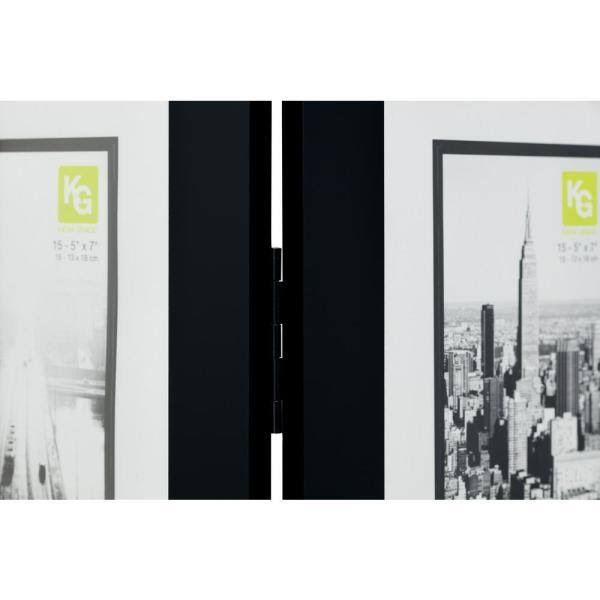 Nexxt Triple 15-Photo Panel Floor Screen - Black